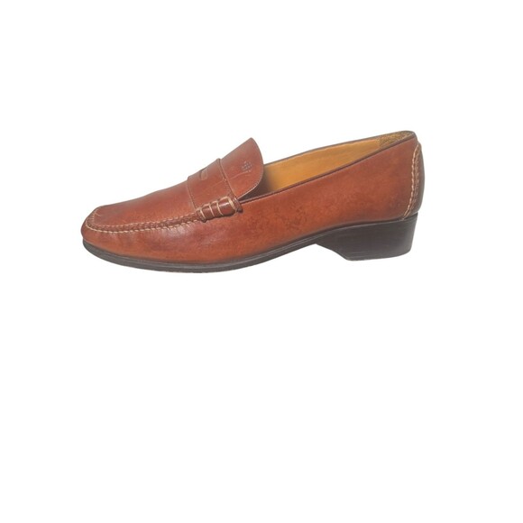 Cole Haan Loafers 10 B Country Hand Sewn Brown Leather SlipOn VTG Made in Brazil main image 5